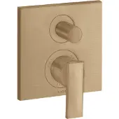 Hansgrohe Fertigmontageset Axor Citterio UP-Wannen-Einhebelmischer, m Hebel, brushed bronze