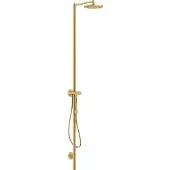 Hansgrohe Duschsäule Axor Starck m TH, Kopfbrause 240mm, 1j, brush. gol opt