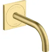 Hansgrohe Elektronischer Waschtischmischer Axor Uno UP, Ausladung 165mm, brushed brass