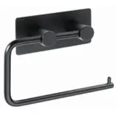 BRILLANTBAD BEASY Toilettenpapierhalter Edelstahl Schwarz 42x145x100 mm für Bad & WC >> zum Kleben