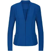 Goldner Viskoseblazer in Piqué-Optik in royalblau | Gr.: 40