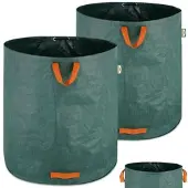 Gardebruk Laubsack 500l 2er Set 86 x 86cm grün / orange