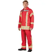 Maskworld Feuerwehr Kostüm für Erwachsene rot