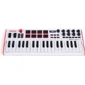 Akai Professional MPK- -Plus-MIDI-Keyboard in Weiß mit 37 Tasten Mini