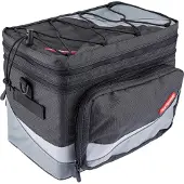 Pletscher Gepäckträgertasche Basilea sw/grau,f. System-Gepäckträger