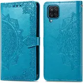 IMoshion Samsung Galaxy A12 Hülle - Kunstleder - - Klapphülle - Türkis
