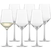 Zwiesel Glas Weißweinglas "Sauvignon Weißweingläser Pure 408 ml 6er Set transparent"