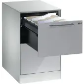 C+P CP-Möbel Hängeregisterschrank Asisto C3000, Holz, 1-bahnig, 2 Schübe, lichtgrau