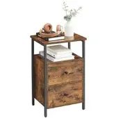 Vasagle Nachttisch, Beistelltisch, mit 2 Schubladen LETB35521B01