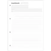 Notizblock24 Gesprächsnotiz 1302020602 liniert, A4, weiß, 5 Blöcke à 50 Blatt