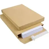 Mailmedia Faltentaschen E4, braun, ohne Fenster, haftklebend, 100 Stück