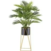 Creativ Green Creativ-green Kunstpflanze Kentiapalme, Kunstpalme im Topf mit 24 Palmenwedeln Höhe 110 cm