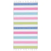 Zöllner Strandtuch Hamamtuch Pharao, 90 x 170 cm, aus 100% Baumwolle, bunt-gestreift