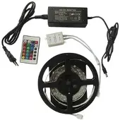 Bioledex LED Streifen RGB Set 5W/m 30LED/m IP65 Farbwechsel SMD Band + Fernbedienung + Netzteil