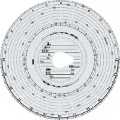 Haug Diagrammscheiben 3103, Tachoscheiben, 180km/h, 100 Stück