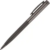Hörner Kugelschreiber Levio 1016, Gehäuse grau, Metall, Schreibfarbe schwarz