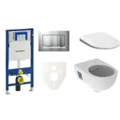 Geberit Wand-WC Set für Vorwandmontage + Selnova WC SIKOGES3S7