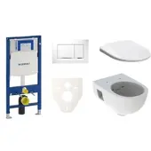 Geberit Wand-WC Set für Vorwandmontage + Selnova WC SIKOGES3S5