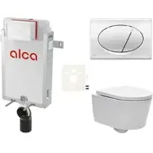 SAT Alca Wand-WC Set für Einmauerung + Brevis WC SIKOAW2