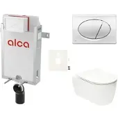 Alca Wand-WC Set für Einmauerung + Glacera Alfa WC SIKOAA2