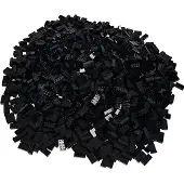 Simba Blox, 500 Schwarze Bausteine für Kinder ab 3 Jahren, 8er Steine, im Karton, vollkompatibel mit vielen Anderen Herstellern