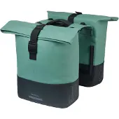 Basil Fahrrad-Doppeltasche Cove MIK silbergrün/schwarz, 28-32 ltr, MIK