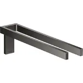 Hansgrohe AXOR Universal Rectangular Handtuchhalter, Metall, doppelt, fest, Länge 380mm, 42622