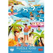 Trefl - Puzzle Premium Die Kunst der Farbe: In der Hitze der Urlaubszeit - 1000 dielov