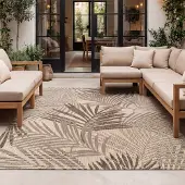 FRAAI In- & Outdoor Teppich - Tiga Palm Taupe 120x170 cm