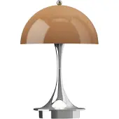 Louis Poulsen Panthella 160 Portable Original, opal-braun 160, dimmbar, braun / rost, für Wohn- / Esszimmer, Kunststoff, Design