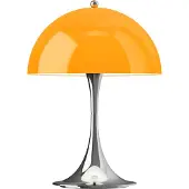 Louis Poulsen Panthella 250 Portable Original, opal-orange 250, dimmbar, gelb / orange, für Wohn- / Esszimmer, Kunststoff, Design