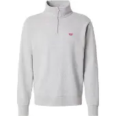 Levi's Herren Sweatshirt mit Zip-Kragen - Original Housemark 1/4 Zip, Stehkragen, Baumwolle