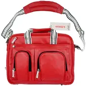 Krusell Breeze Notebook-Tasche Leder Rot bis 16"