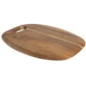 T&G Woodware Servierbrett mit Griff gerundet groß