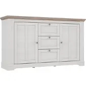 Forte Kombikommode "Iloppa", braun (schnee eiche), B:160cm H:92,5cm T:44,3cm, Sideboards, Kombikommode, im Landhausstil