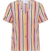 Usha Blusenshirt Damen Hellblau Mehrfarbig