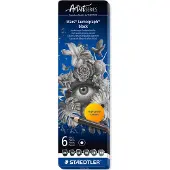 Staedtler Mars Lumograph Schwarz 6er-Set