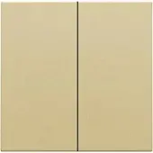 Niko 221-31004 Abdeckung für elektronischen Doppelschalter oder Taster, gold coated 22131004