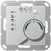 JUNG Raumtemperaturregler UP A KNX alu glz A2178AL