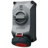 MENNEKES 5804506G Wandsteckdose DUO R 32A5P6h 400V IP67