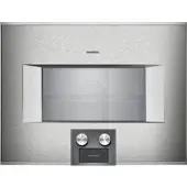 GAGGENAU BS454111 - Serie 400 Dampfbackofen, 5 Jahre Garantie, Türanschlag: rechts, Edelstahl-hinterlegte Vollglastür, 60 x 45 cm