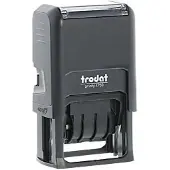 Trodat Printy 4750/L1 Datumstempel mit Text, 2-farbiger Abdruck