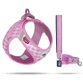 Curli Clasp Vest Geschirr Puppy Set Pink-Caro S