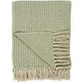 Ib Laursen Sommerdecke creme/mintgrün 130 x160cm