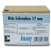 KNAUF Brio Schrauben 17 mm für Trockenestrich 18 mm, 500 Stück