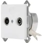 Kopp 941232081 ATHENIS - Antennensteckdose TV/RF, Farbe: arktisweiß matt