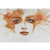Living Walls Fototapete "ARTist Watercolour Face" Vlies, Wand, Schräge