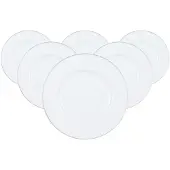 Villeroy & Boch Frühstücksteller "Frühstücksteller Anmut Platinum No.1 ø 22,5 cm 6er Set weiß"