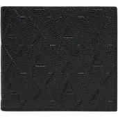 Armani Exchange für Herren. XM000167AF12133UC001 Logo-Brieftasche schwarz (OSFA), Lässig, Polyester