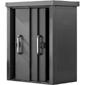 PRIMEYARD 120 x 78 cm Gartenschrank L, anthrazit - (GFPV00921)